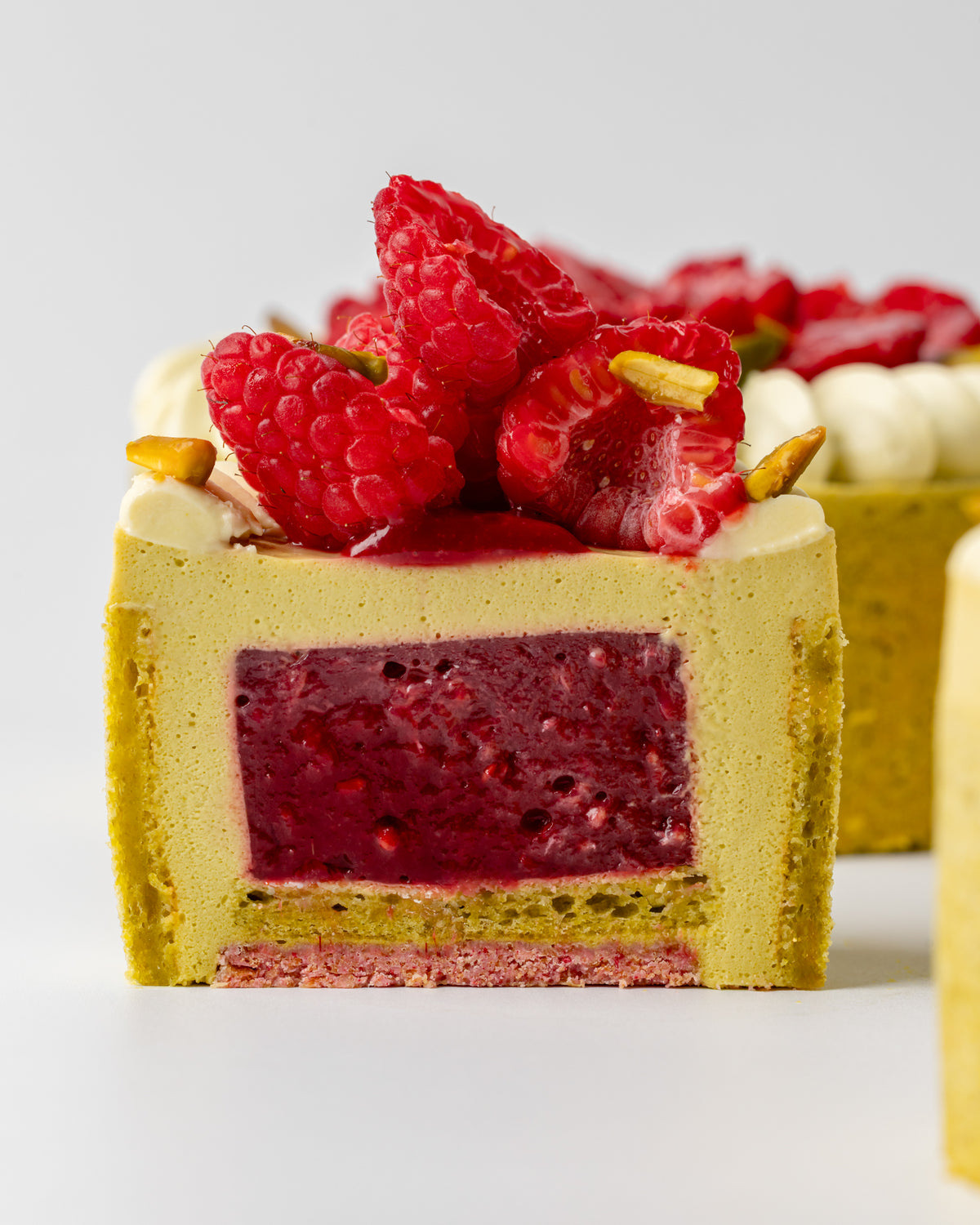 Pistachio & Raspberry Charlotte
