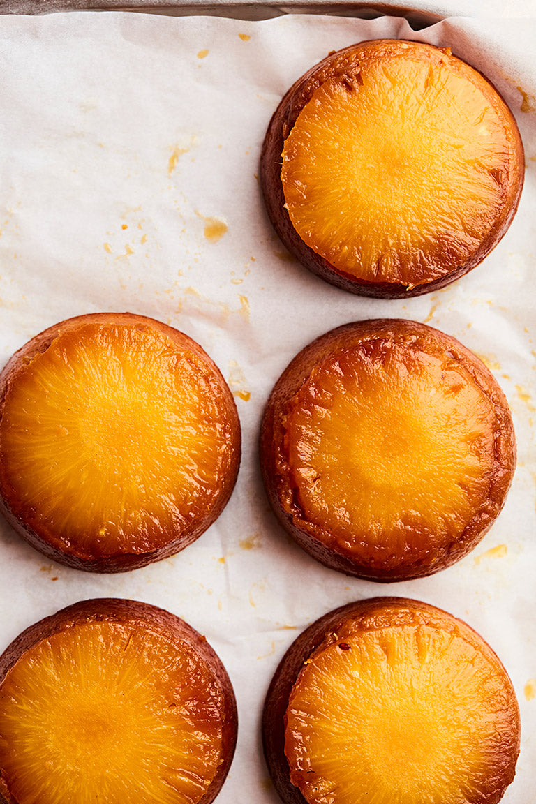 Pineapple banana upside down cake