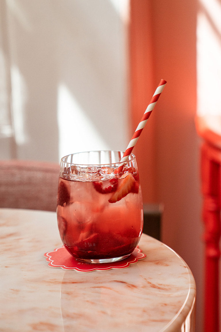 Detox red berry iced infusion